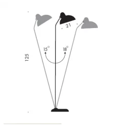 Kaiser Idell VloerLamp Wit High-Gloss 6556-F - Fritz Hansen - Koop Online -Verlichting Opslag 1821 4 1