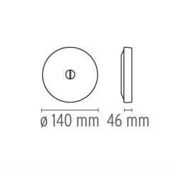 Mini Button Plafondlamp/Wandlamp - Flos - Koop Online -Verlichting Opslag 3015 4 1