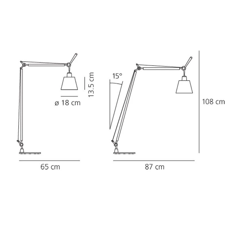 Tolomeo Basculante Lettura VloerLamp Perkament - Artemide - Koop Online 5 Tolomeo Basculante Lettura VloerLamp Perkament - Artemide - Koop Online - Afbeelding 3