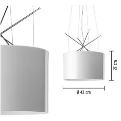 Ray Hanglamp Wit - Flos - Koop Online -Verlichting Opslag 309 4 1