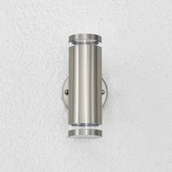 Tiberius Buiten Wandlamp Steel - Lindby - Koop Online -Verlichting Opslag 42510965026264