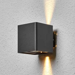 Aaron Buiten Wandlamp IP54 Graphite - Lucande - Koop Online -Verlichting Opslag 42510965031974