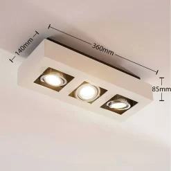Vince 3 Plafondlamp Wit - Arcchio - Koop Online -Verlichting Opslag 42510965081614