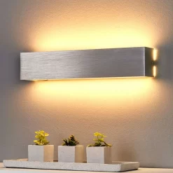 Ranik 40 LED Wandlamp Alu - Lindby - Koop Online -Verlichting Opslag 42510965118956