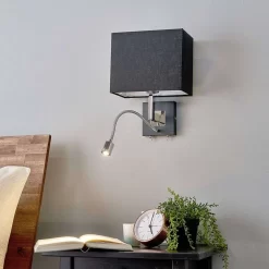 Rebekka Wandlamp Black/Chrome - Lucande - Koop Online -Verlichting Opslag 42510965132193