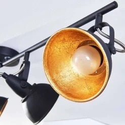 Julin Plafondlamp Black/Gold - Lindby - Koop Online -Verlichting Opslag 42510965194405