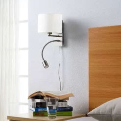 Florens Wandlamp White/Nickel - Lindby - Koop Online -Verlichting Opslag 42510965213064