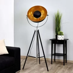 Minerva Vloerlamp Black/Gold - Lindby - Koop Online -Verlichting Opslag 42510965219243