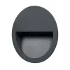 Loya Round Buiten Inbouw Wandverlichting Dark Grey - Lucande - Koop Online -Verlichting Opslag 42510965260661