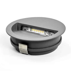 Loya Round Buiten Inbouw Wandverlichting Dark Grey - Lucande - Koop Online -Verlichting Opslag 42510965260663
