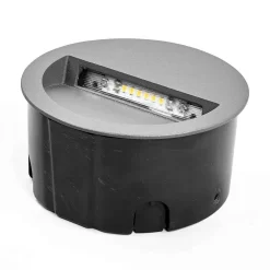 Loya Round Buiten Inbouw Wandverlichting Dark Grey - Lucande - Koop Online -Verlichting Opslag 42510965260665