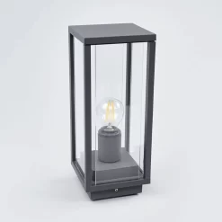 Annalea Buiten Tuinlamp H35 Dark Grey/Clear - Lucande - Koop Online -Verlichting Opslag 42510965285963