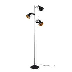 Lilly Vloerlamp Black/Gold - Lindby - Koop Online