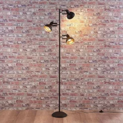 Lilly Vloerlamp Black/Gold - Lindby - Koop Online -Verlichting Opslag 42510965326783