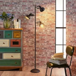 Lilly Vloerlamp Black/Gold - Lindby - Koop Online -Verlichting Opslag 42510965326784