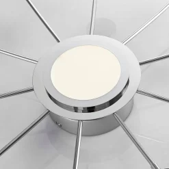 Meru Plafondlamp Ø65 Chrome/White - Lindby - Koop Online -Verlichting Opslag 42510965338596