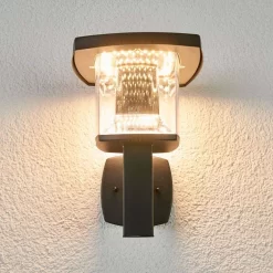 Askan Buiten Wandlamp Black/Clear - Lindby - Koop Online -Verlichting Opslag 42510965402153