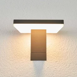 Olesia Buiten Wandlamp Dark Grey/Opal - Lucande - Koop Online -Verlichting Opslag 42510965442823