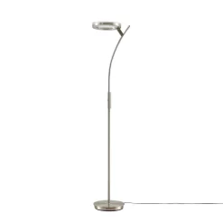 Darion Vloerlamp Nickel - Lindby - Koop Online