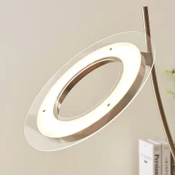 Darion Vloerlamp Nickel - Lindby - Koop Online -Verlichting Opslag 42510965449546