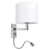 Taron Wandlamp White/Chrome - Lucande - Koop Online -Verlichting Opslag 42510965485011
