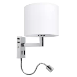 Taron Wandlamp White/Chrome - Lucande - Koop Online