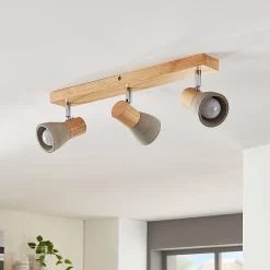 Filiz 3 Plafondlamp Concrete/Wood - Lindby - Koop Online 10 Filiz 3 Plafondlamp Concrete/Wood - Lindby - Koop Online -Verlichting Opslag 42510965488223