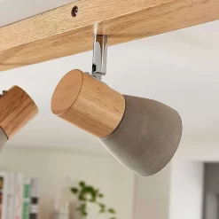 Filiz 3 Plafondlamp Concrete/Wood - Lindby - Koop Online 13 Filiz 3 Plafondlamp Concrete/Wood - Lindby - Koop Online -Verlichting Opslag 42510965488226
