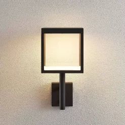 Cube Buiten Wandlamp M/Sensor Graphite/Clear - Lucande - Koop Online -Verlichting Opslag 42510965504123