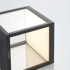 Cube Buiten Wandlamp M/Sensor Graphite/Clear - Lucande - Koop Online -Verlichting Opslag 42510965504126