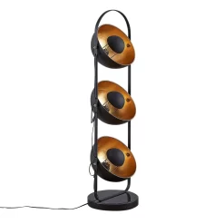 Muriel 3 Vloerlamp Black/Gold - Lindby - Koop Online