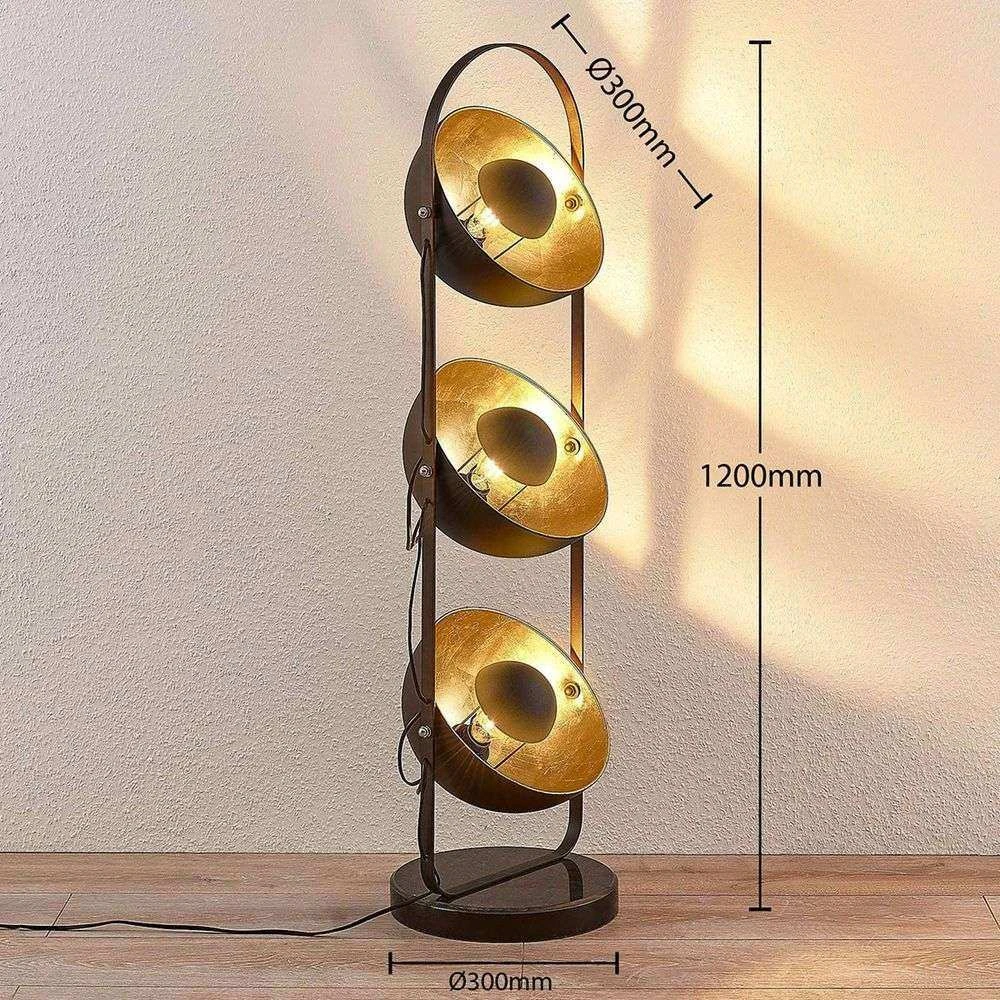 Muriel 3 Vloerlamp Black/Gold - Lindby - Koop Online 5 Muriel 3 Vloerlamp Black/Gold - Lindby - Koop Online - Afbeelding 3