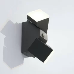 Sally Buiten Wandlamp W/Sensor Dark Grey/White - Lindby - Koop Online -Verlichting Opslag 42510965543976