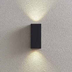 Lavina Up/Down Buiten Wandlamp Dark Grey - Lucande - Koop Online -Verlichting Opslag 42510965559433