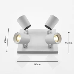 Iavo 4 Plafondlamp White - Arcchio - Koop Online -Verlichting Opslag 42510965563394