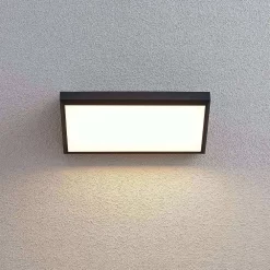 Abby Buiten Wandlamp Dark Grey/White - Lindby - Koop Online -Verlichting Opslag 42510965612585