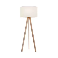 Makira Vloerlamp White/Oak - Lucande - Koop Online