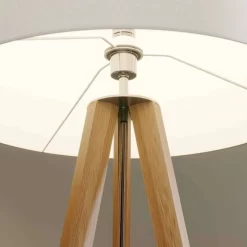Makira Vloerlamp White/Oak - Lucande - Koop Online -Verlichting Opslag 42510965629724