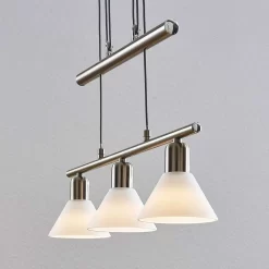 Delira 3 Hanglamp Nickel - Lindby - Koop Online -Verlichting Opslag 42510965630094