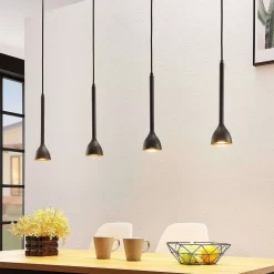 Nordwin 4 Hanglamp Black/Gold - Lucande - Koop Online -Verlichting Opslag 42510965631533 3
