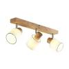 Wanessa 3 Plafondlamp Wood/White - Lindby - Koop Online -Verlichting Opslag 42510965667651