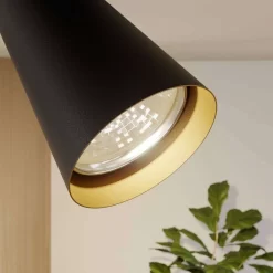 Angelina 3 Plafondlamp Black/Gold - Lucande - Koop Online -Verlichting Opslag 4251096569827lucande angelina deckenlampe schwarz gold4