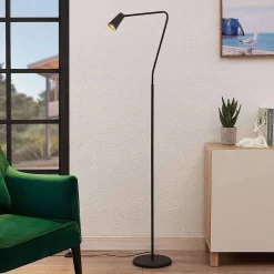 Angelina Vloerlamp Black/Gold - Lucande - Koop Online -Verlichting Opslag 42510965699023