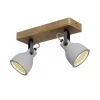 Mirka 2 Plafondlamp Grey/Dark Wood - Lindby - Koop Online -Verlichting Opslag 42510965705711