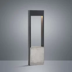 Tekiro Tuinlamp H60 Grey - Lucande - Koop Online -Verlichting Opslag 4251096587906lucande tekiro led wegelampe beton 60 cm3