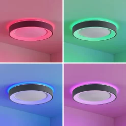 Lindum Plafondlamp White/Dark Grey - Lindby - Koop Online -Verlichting Opslag 42510965993674