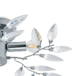 Nursah Plafondlamp Ø45 Chrome/Clear - Lindby - Koop Online -Verlichting Opslag 42519117038876