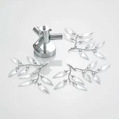 Nursah Plafondlamp Ø45 Chrome/Clear - Lindby - Koop Online -Verlichting Opslag 42519117038877