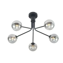 Wynina 5 Plafondlamp Black/Smoke - Lucande - Koop Online