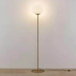 Noana Vloerlamp Messing - Lindby - Koop Online -Verlichting Opslag 42519117065744
